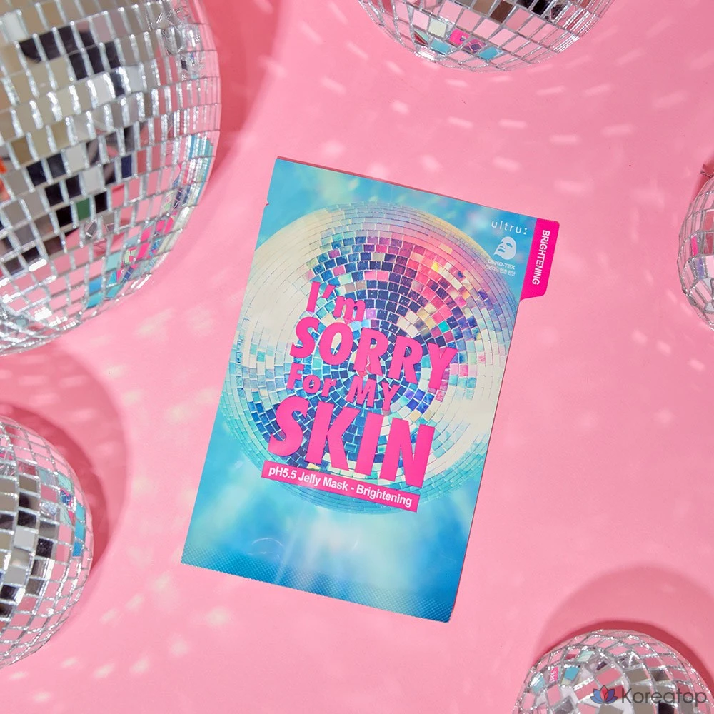 Маска-гель для лица I'm Sorry for My Skin pH5.5, осветляющая, для выравнивания тона кожи, 33 мл, 10 листов, 1 упаковка, 10 штук, фото 4