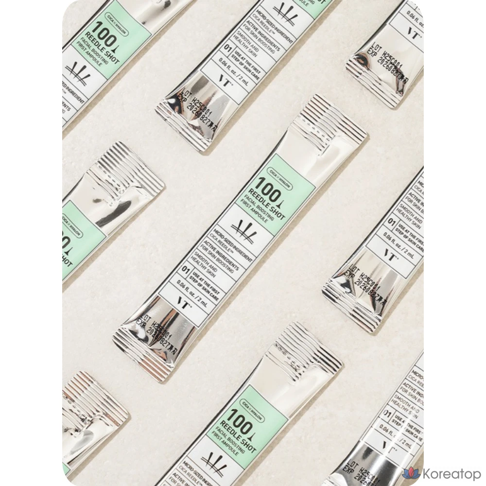 Daiso VT Riddle Shot Facial Boost First Ampoule, 100 шотов, 1 шт., 32 мл