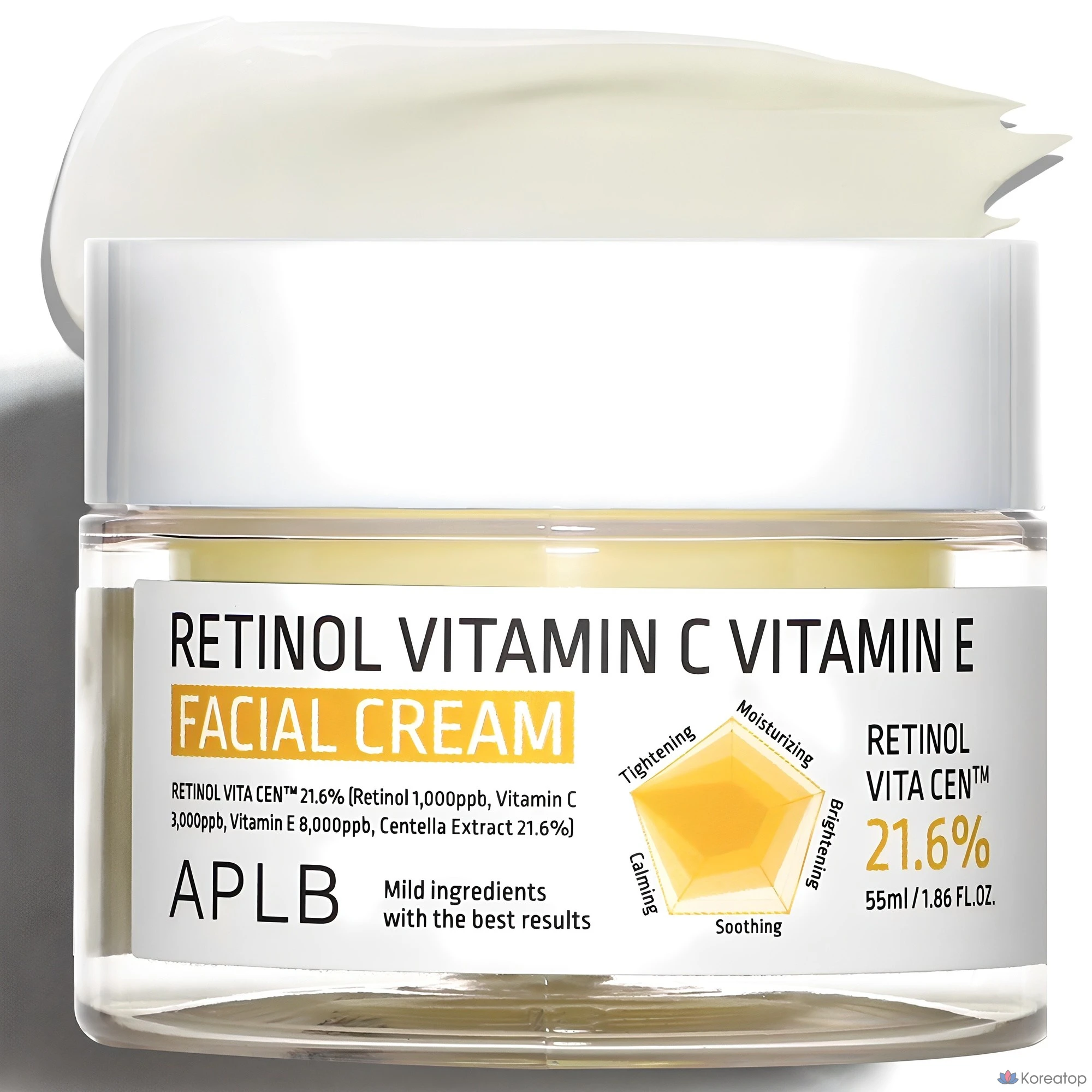 Крем для лица APLB Retinol Vitamin C Vitamin E Facial Cream, 55 мл, 1 шт.