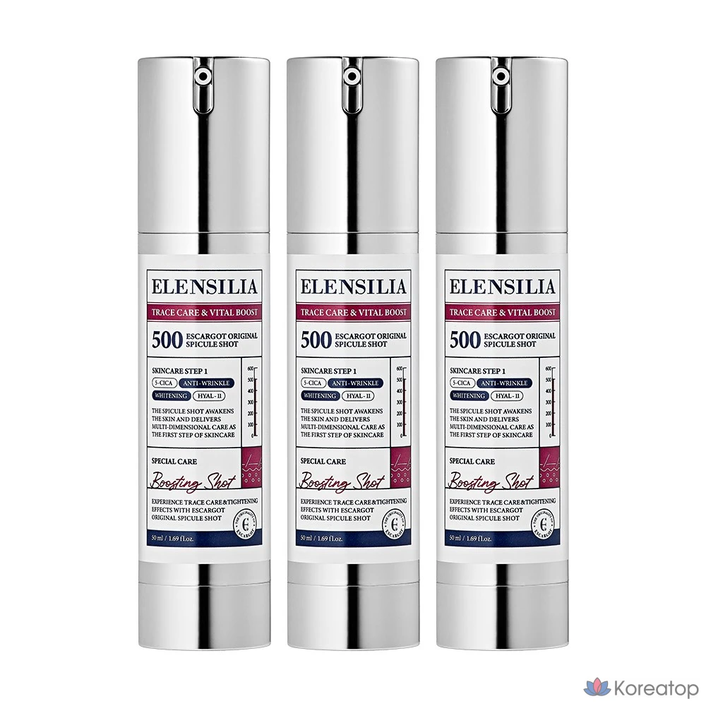 Сыворотка для тела Elensilia Escargot Original Snail Serum Needle Essence, 500 флаконов по 1, 3, 50 мл.