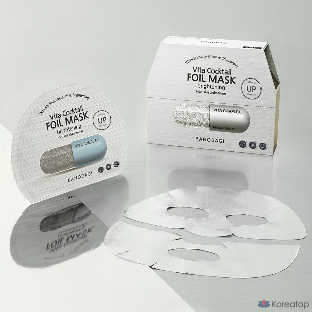 Маска для лица Banobagi Vita Cocktail Foil Mask Brightening, 300 мл, 10 шт., 1 упаковка