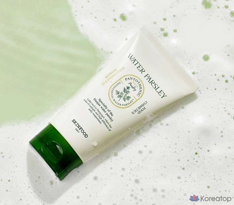 Освежающая очищающая пенка Skinfood с пантотеновой водой и петрушкой, 150 мл, 1 шт.