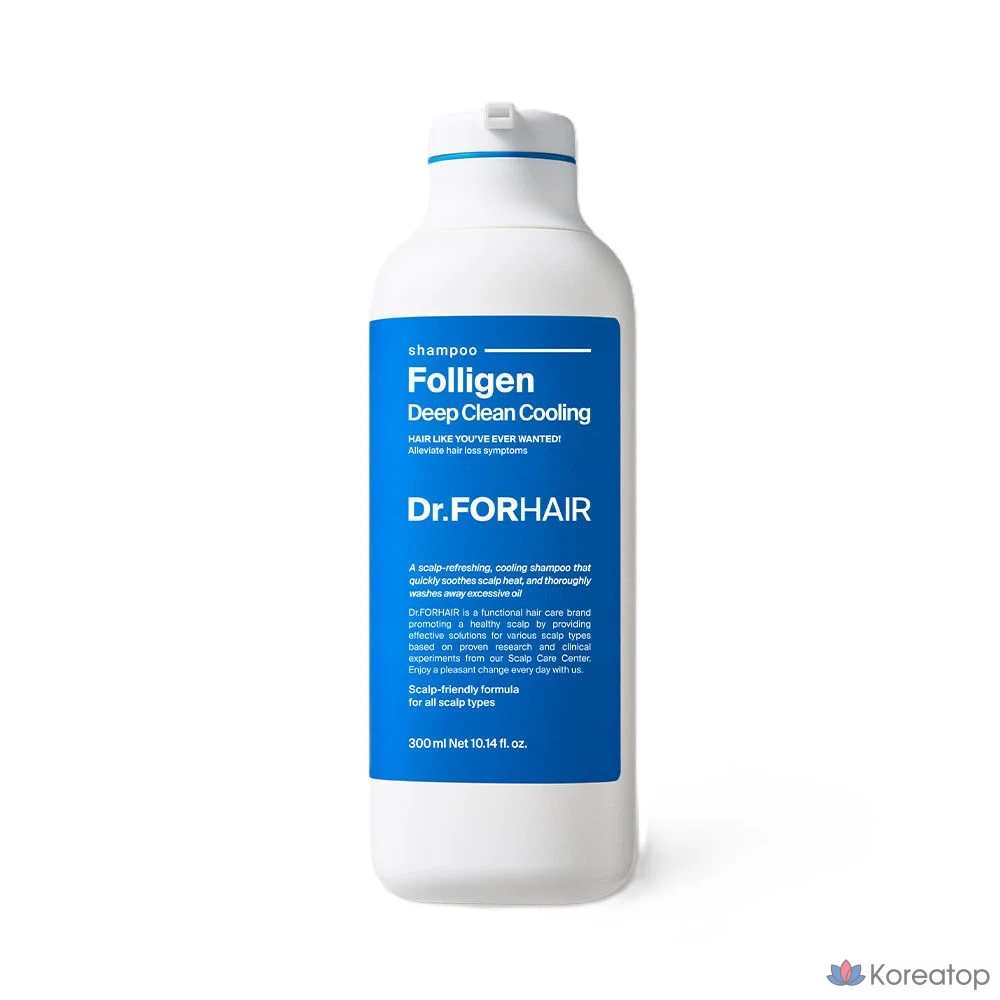 Охлаждающий шампунь Dr. For Hair Folligen Deep Clean, 300 мл, 1 шт.