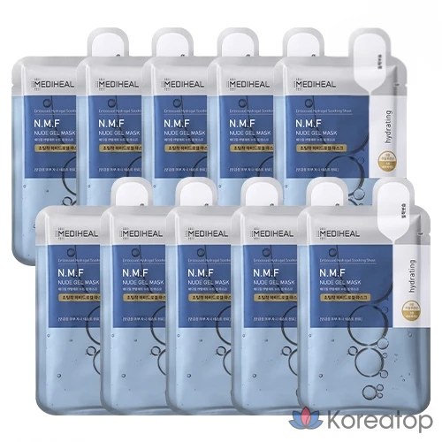 Гелевая маска Mediheal NMF Nude, 10 штук, 1 упаковка