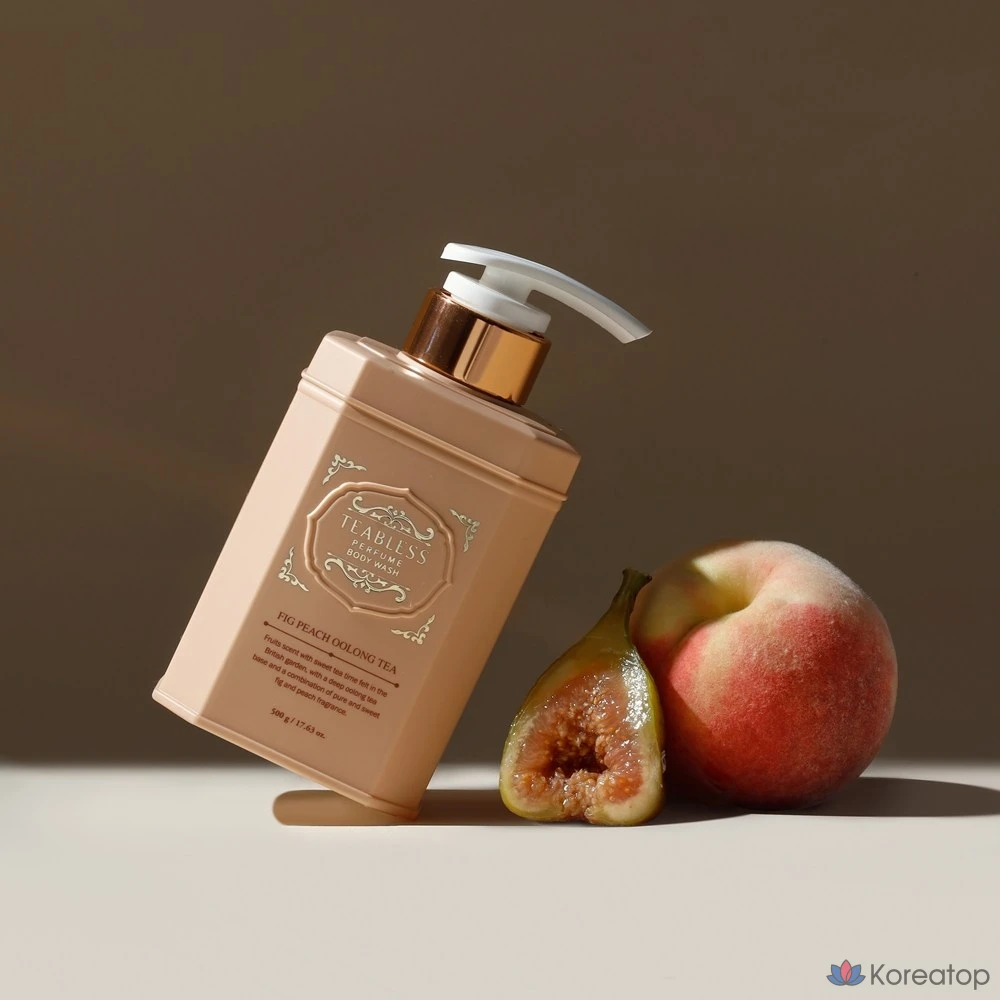 Гель для душа TEABLESS с ароматом чая улун, инжира и персика, 500 г, 1 шт.