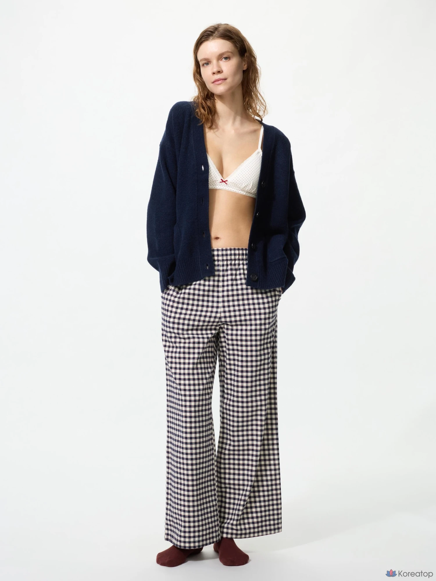 Брюки Uniqlo Flannel Easy Pants, в клетку