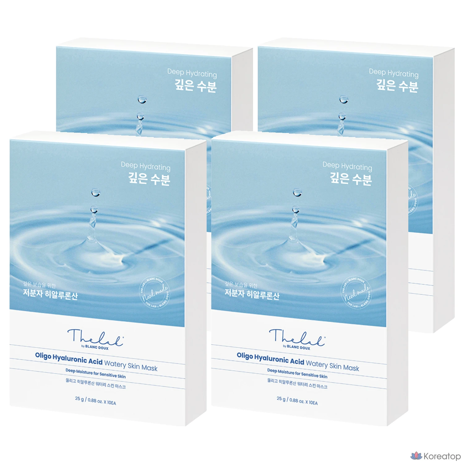 Маска для лица с гиалуроновой кислотой THE LAB by blanc doux Oligo, 250 г, 10 штук, 4 упаковки.