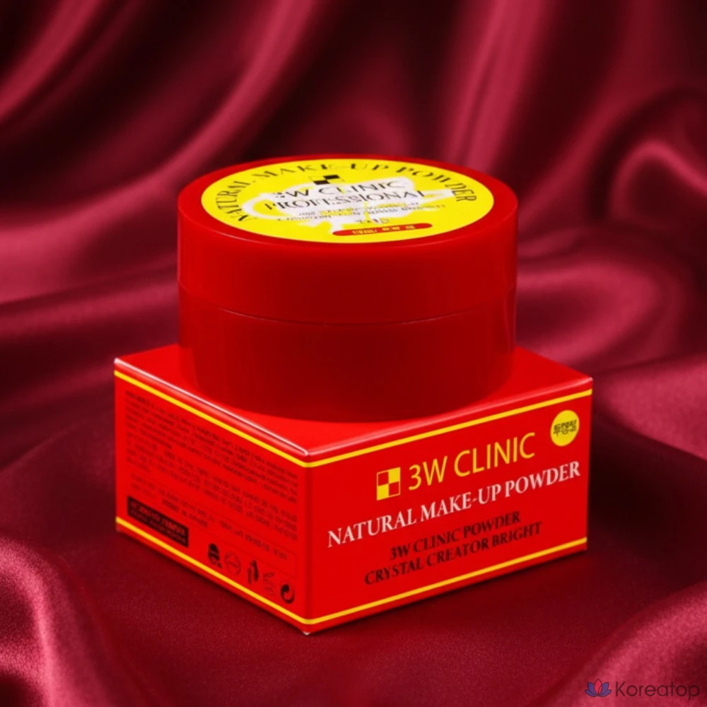 Натуральная прозрачная жемчужная пудра для макияжа 3W Clinic, 30 г, 1 шт.