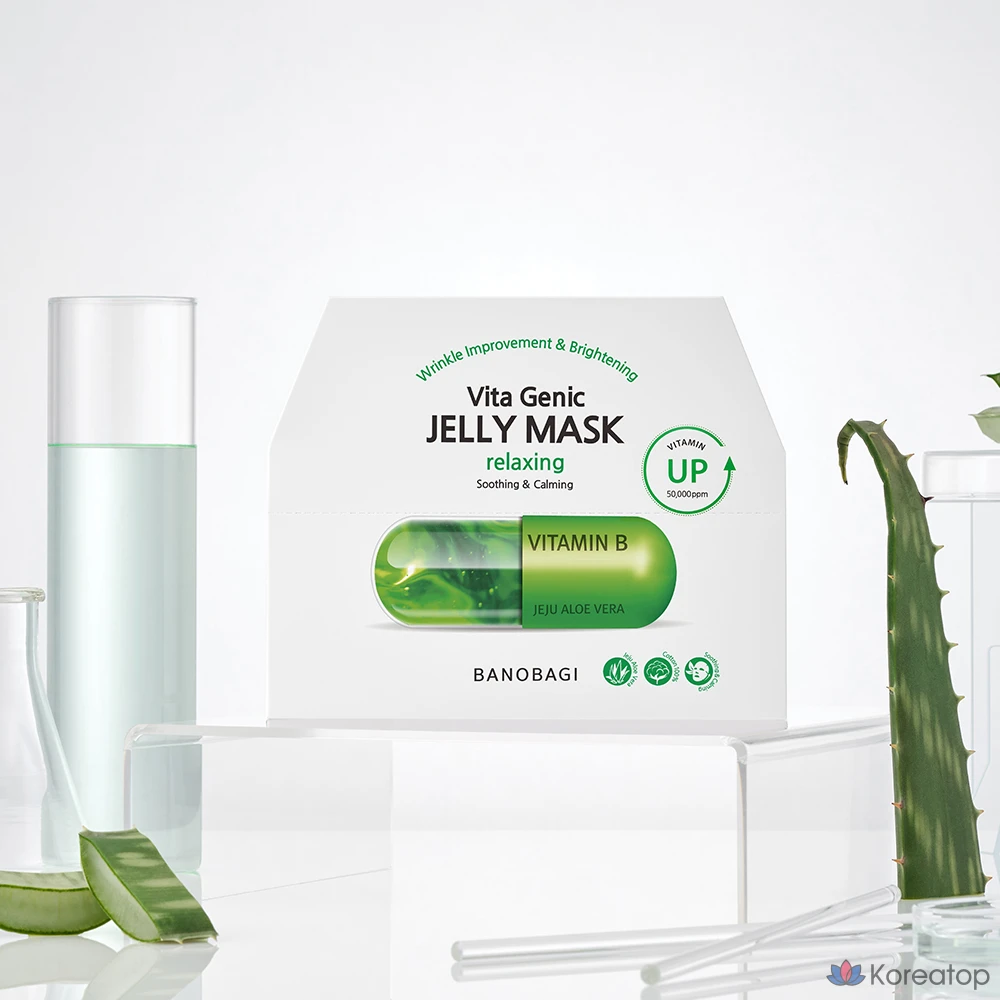 Тканевая маска для лица Banobagi Vita Genic Jelly Mask Relaxing, 40 шт., фото 3