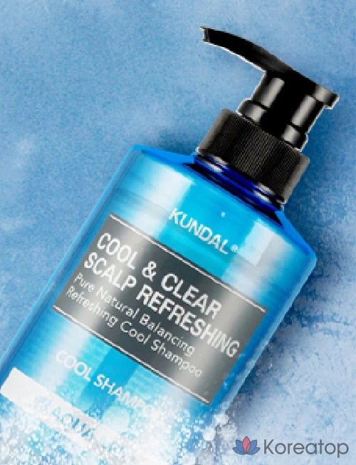 Освежающий шампунь для кожи головы Kundal Cool & Clear с ароматом аквамяты, 1,058 л, 1 шт., фото 9