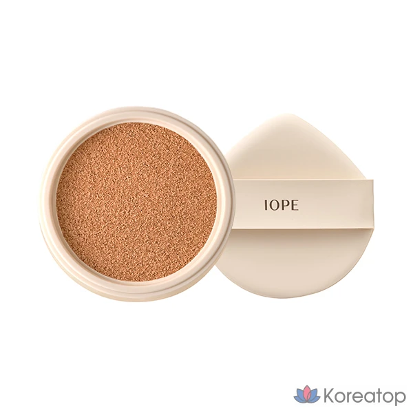 Сменный блок тонального крема IOPE Super Vital EX Cushion Foundation, 16 г, оттенок 23 Natural Beige, 1 шт., фото 2