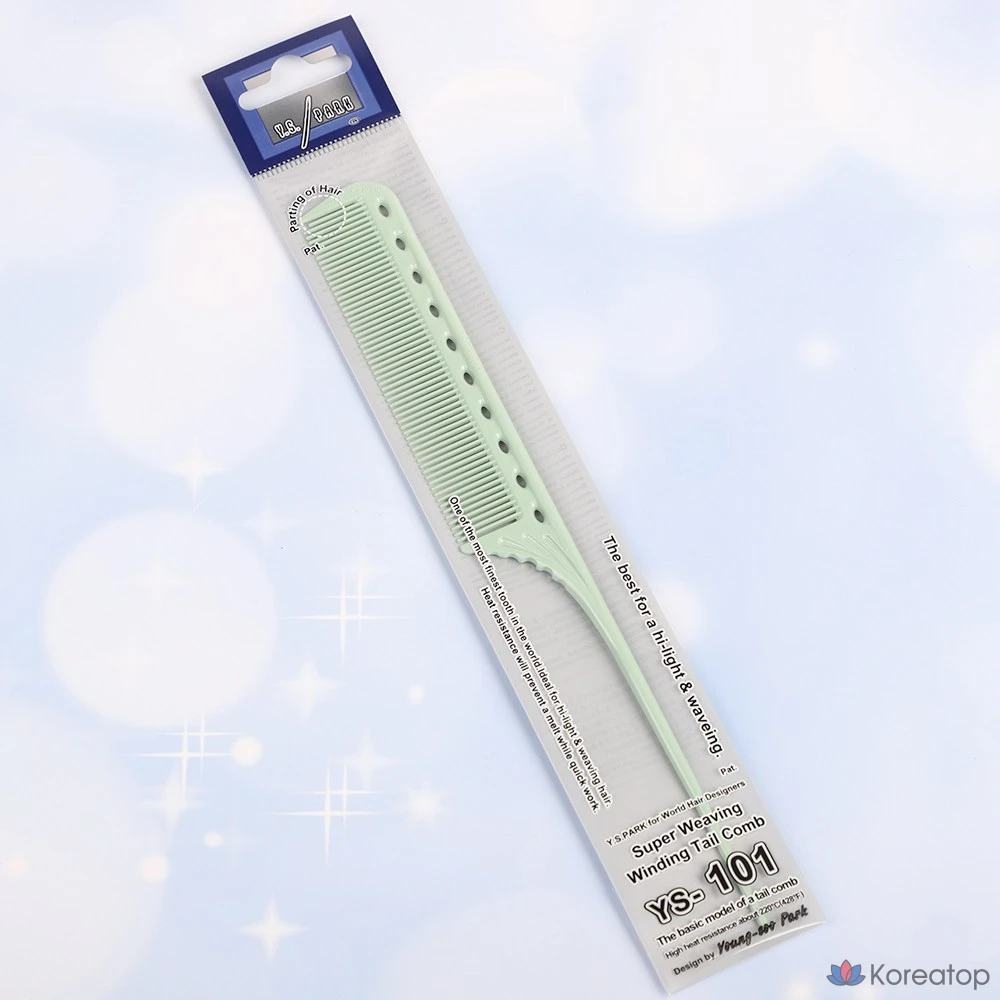 Расческа-хвостик для укладки Y.S. Park Professional Iron Tail Comb, синий, 1 шт.