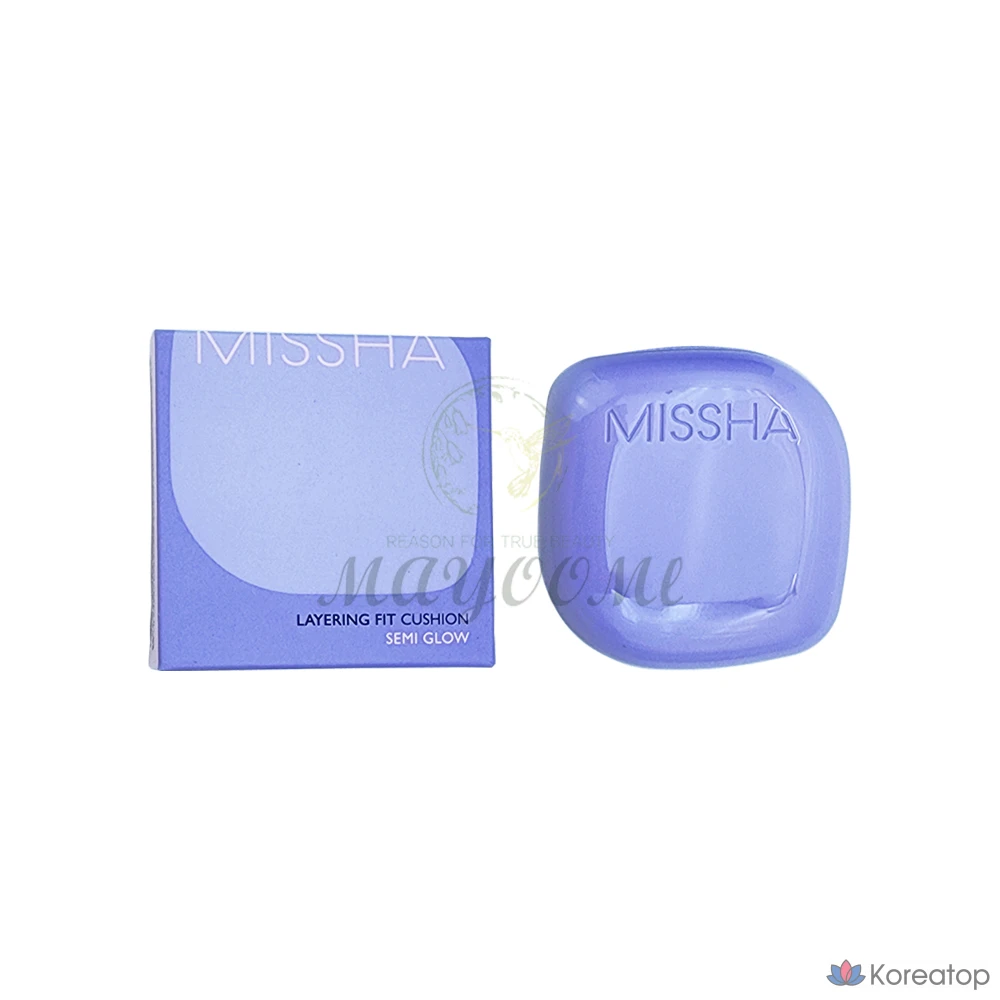 Missha Layering Fit Cushion Semi Glow Mini, No. 21 Vanilla, 5g, 1 шт.