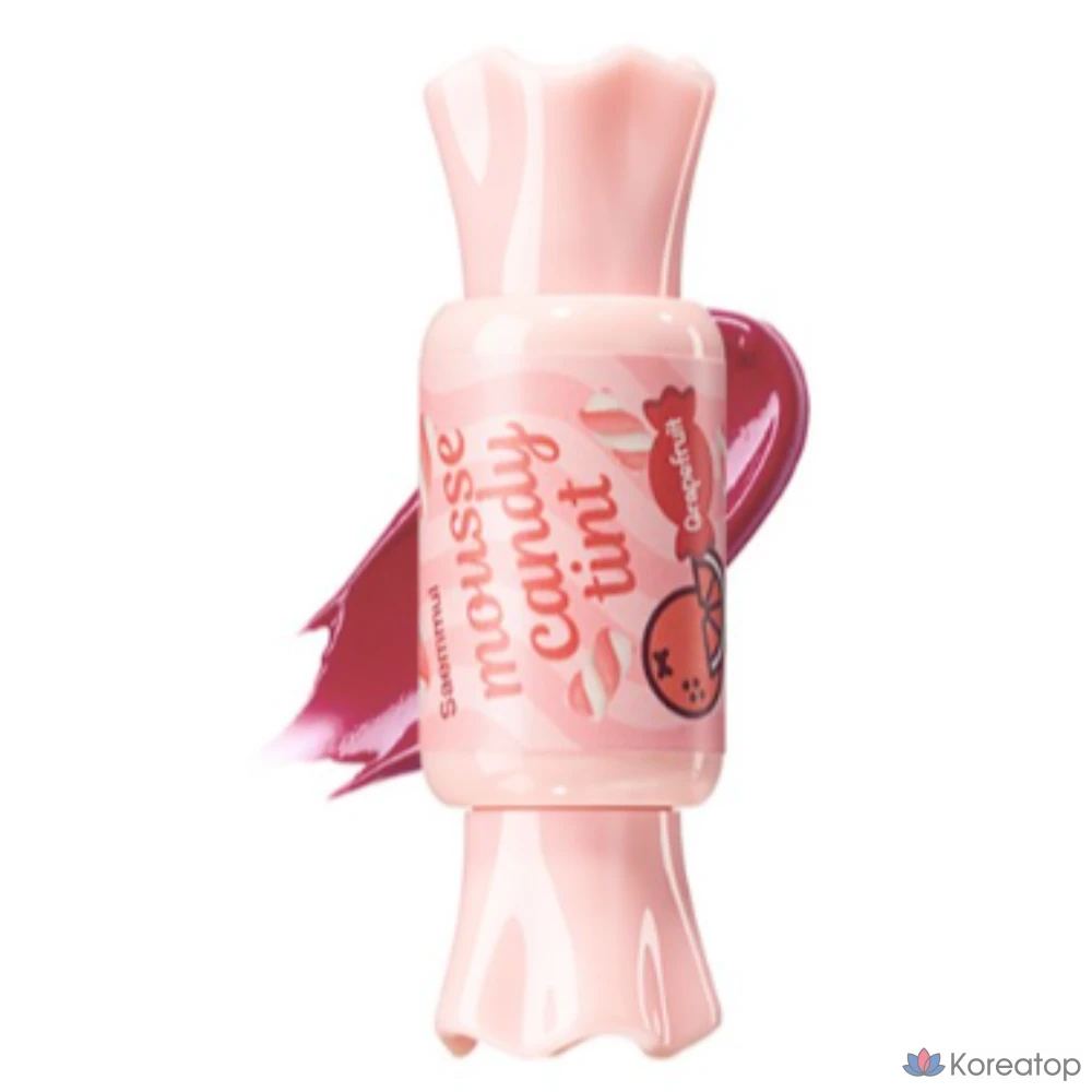 Мусс-тинт The Saem Sammul Mousse Candy Tint, 8 г, 4 оттенка грейпфрутового мусса (кораллово-розовый), 1 шт.