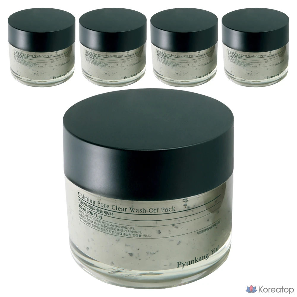 Успокаивающая очищающая маска для пор Pyungangyul, 100 г, 1 упаковка, 5 штук