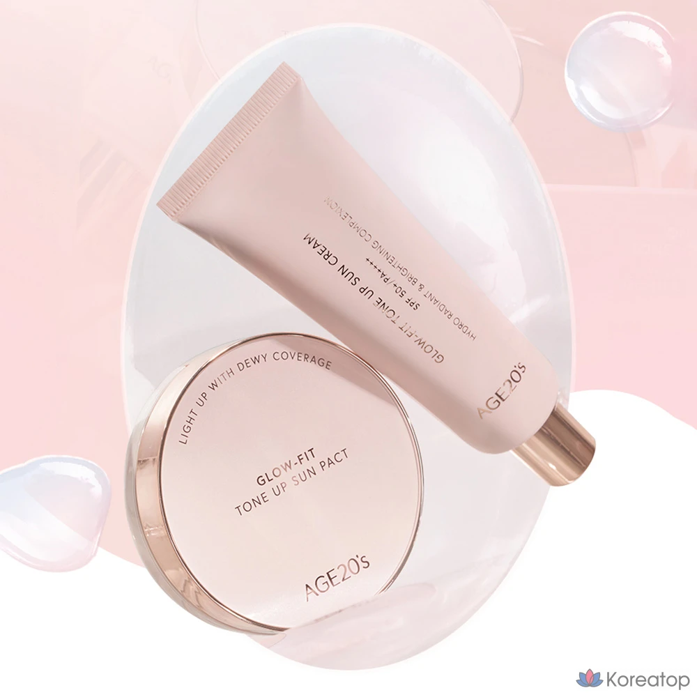 Солнцезащитный крем Age 20's Glow Fit Tone-Up SPF50+ PA++++, 50 мл, 1 шт.