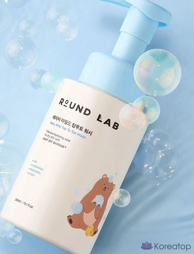 Детское мягкое средство для мытья волос Round Lab Baby Line, 300 мл, 1 шт.