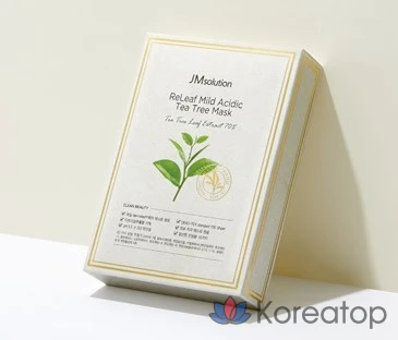 JM Solution Relief Мягкокислотная маска для лица с маслом чайного дерева, 30 мл, упаковка из 10 штук, упаковка из 6 штук, фото 3