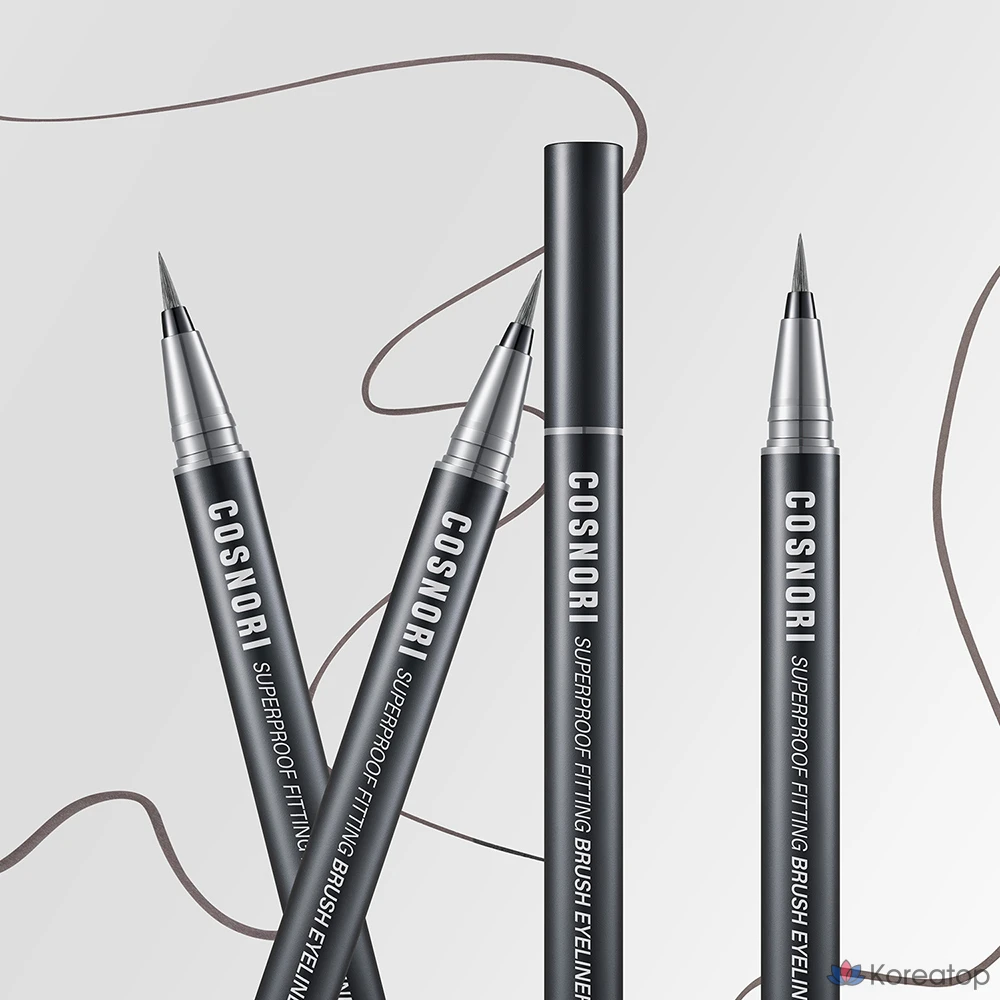 Подводка для глаз Cosnori Superproof Fitting Brush Eyeliner, 0.6g, 04 Ash Gray, 1 шт., фото 2