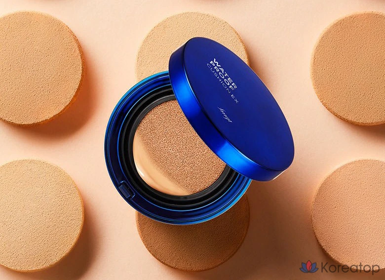 Водостойкая тональная основа FMGT Waterproof EX Cushion Foundation, 15 г, V201 Абрикосово-бежевый, 1 шт., фото 2