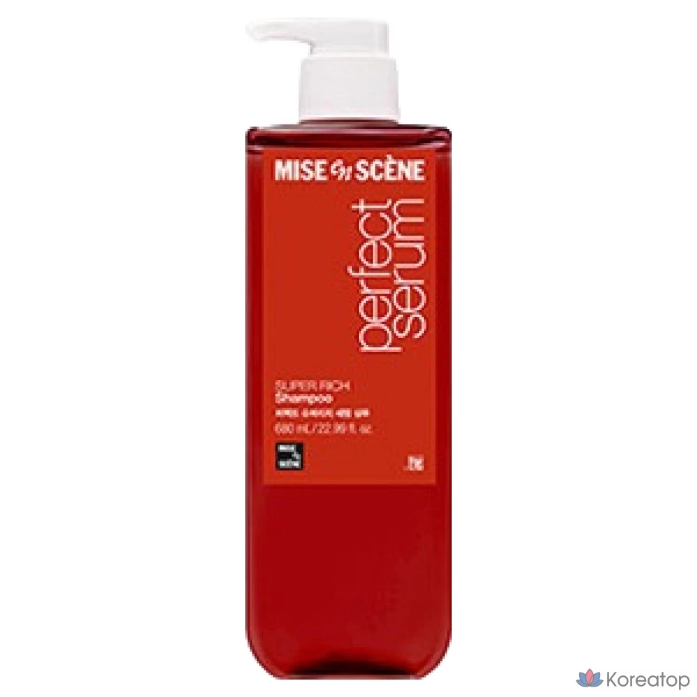Mise en Scene Perfect Super Rich Serum Extreme Damage Care Shampoo Floral Musk, 900 мл, 1 шт., фото 5