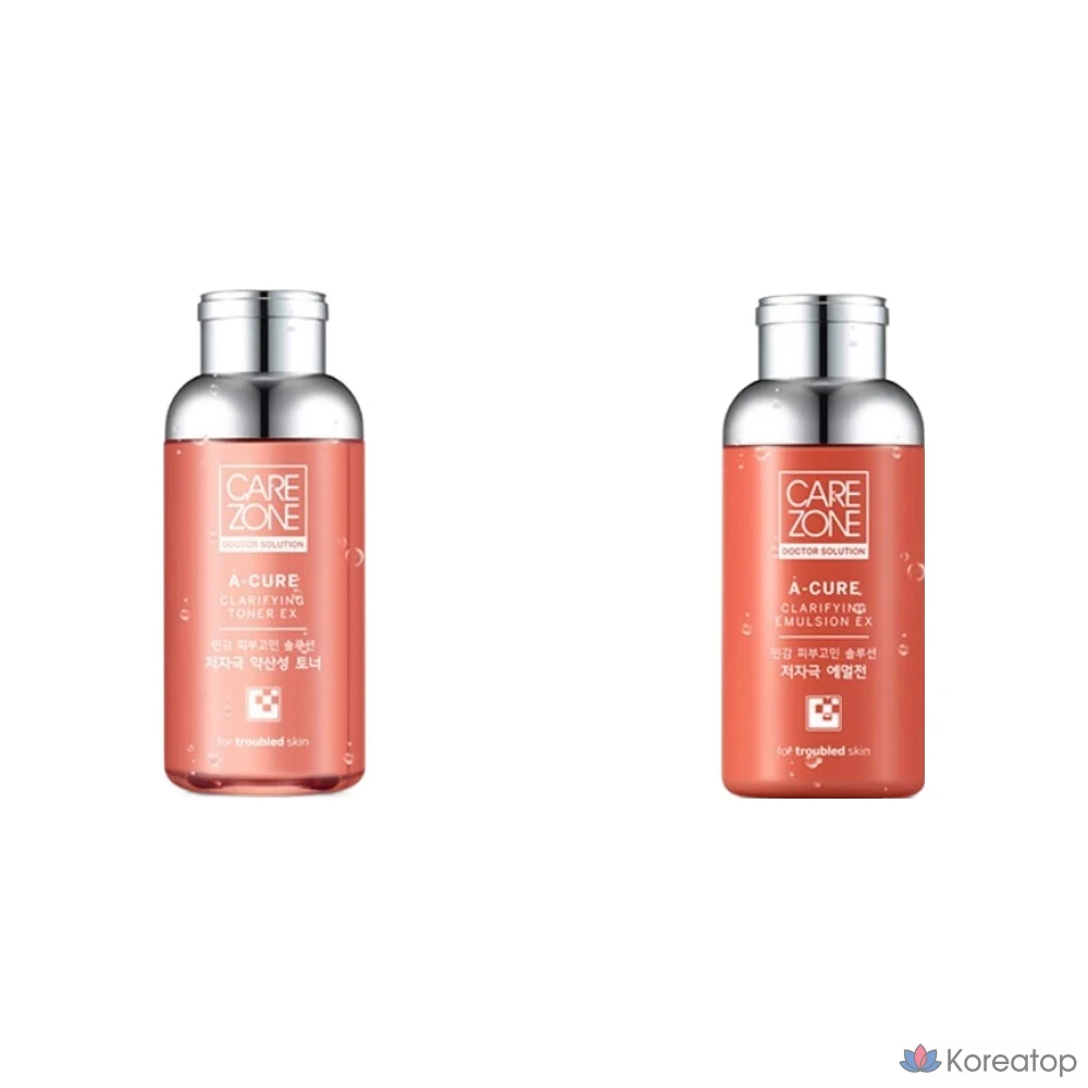 Тоник Carezone Acure Clarifying Toner EX + эмульсия Emulsion EX., фото 3