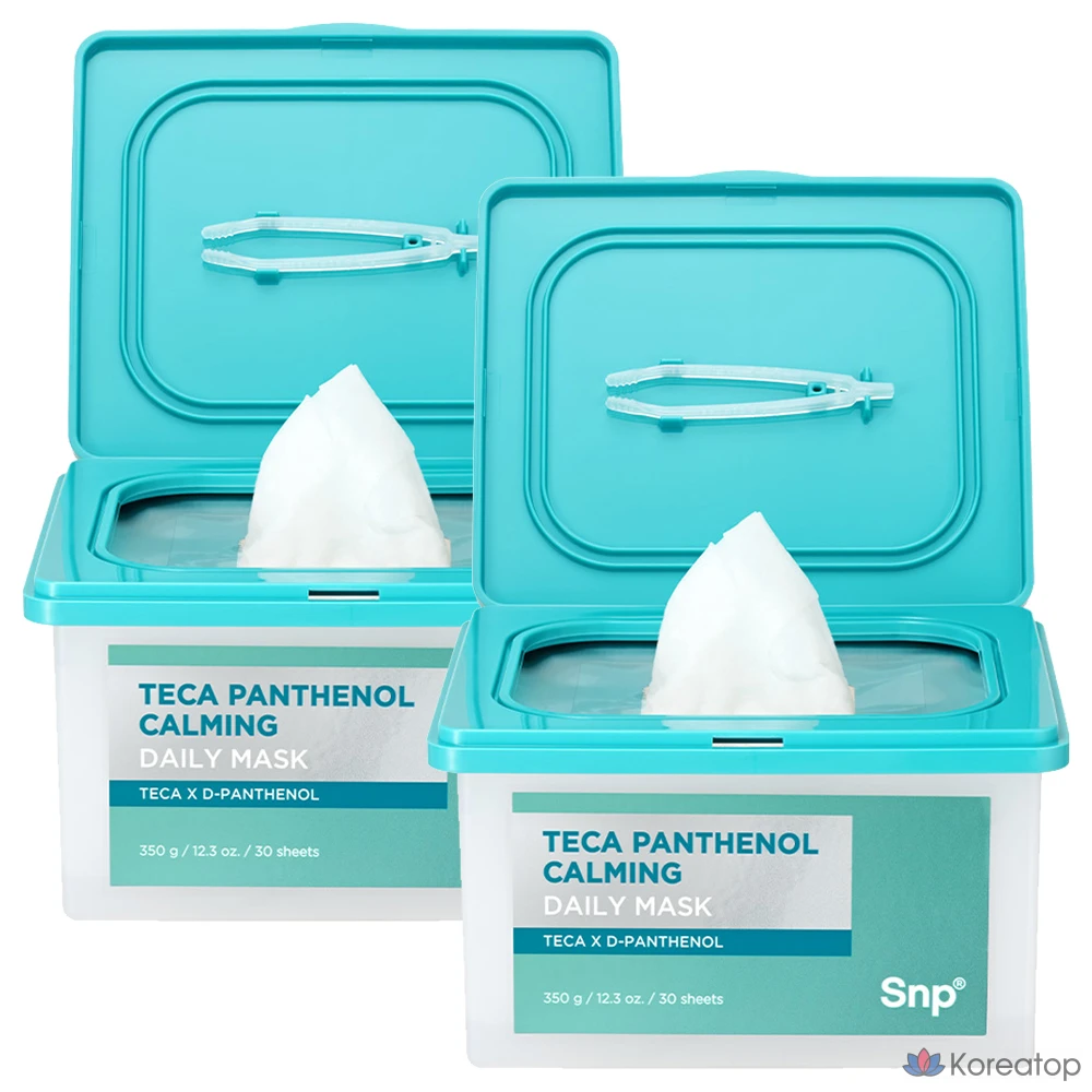 SNP Teca Di-Panthenol Успокаивающая ежедневная маска, 2 шт., 30 штук