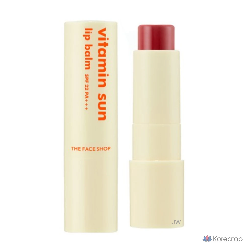 Бальзам для губ The Face Shop Vitamin Sun, 01 красный, 3,9 г, 1 шт.