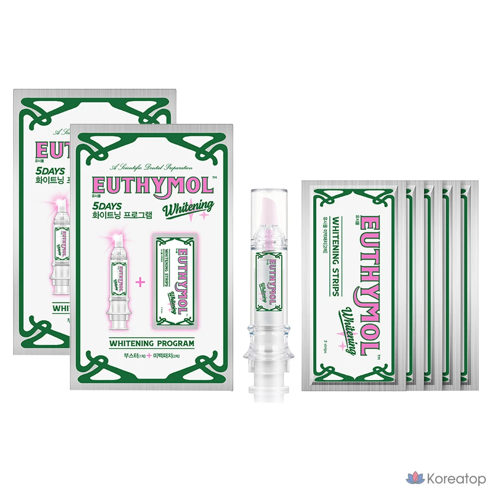 Набор для отбеливания зубов Euthymol Whitening Program (Booster + Patch 5 p), 2 шт.