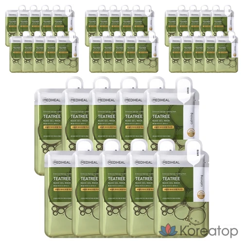 Гелевая маска Mediheal Tea Tree Nude, 10 шт., упаковка из 4 шт.