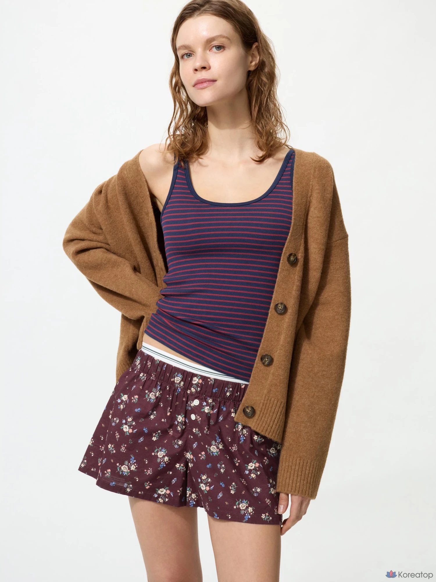 Трусы-боксеры Uniqlo Cotton Boxer Easy Short Pants, с принтом