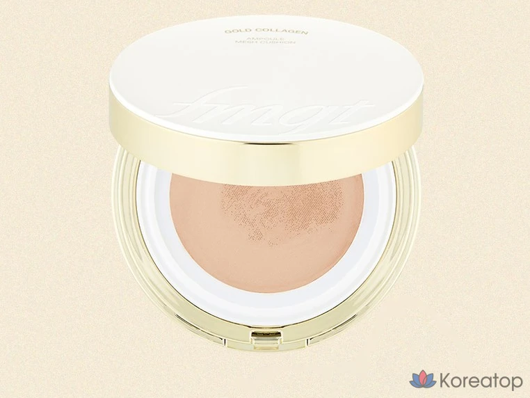 Сменный блок для тонального крема The Face Shop FMGT Gold Collagen Ampoule Mesh Cushion Refill, 13g, 203 Natural Beige, 1 шт., фото 3