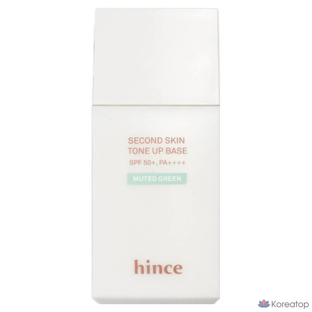 Тональная основа Hince Second Skin Tone Up Base 35 мл, приглушенно-зеленый, 1 шт.