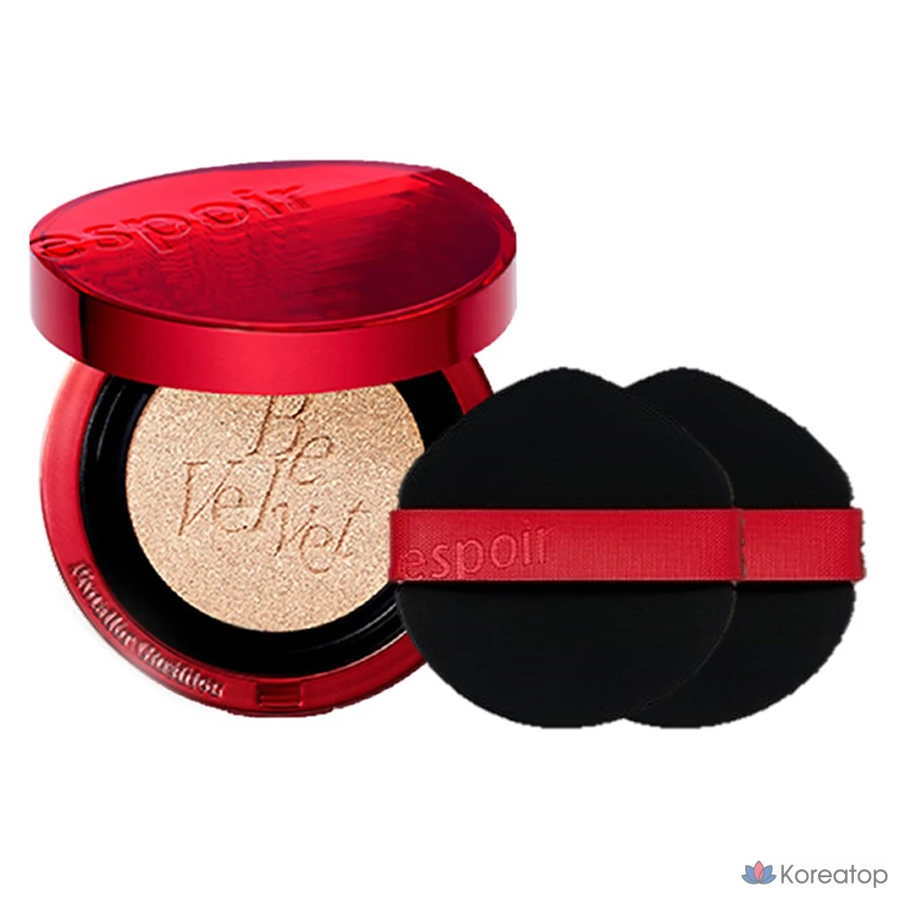 Тональный крем-кушон Espoir Pro Tailor Be Velvet Cover Cushion Foundation New Class, 13 г, № 21, цвет слоновой кости, 1 шт.