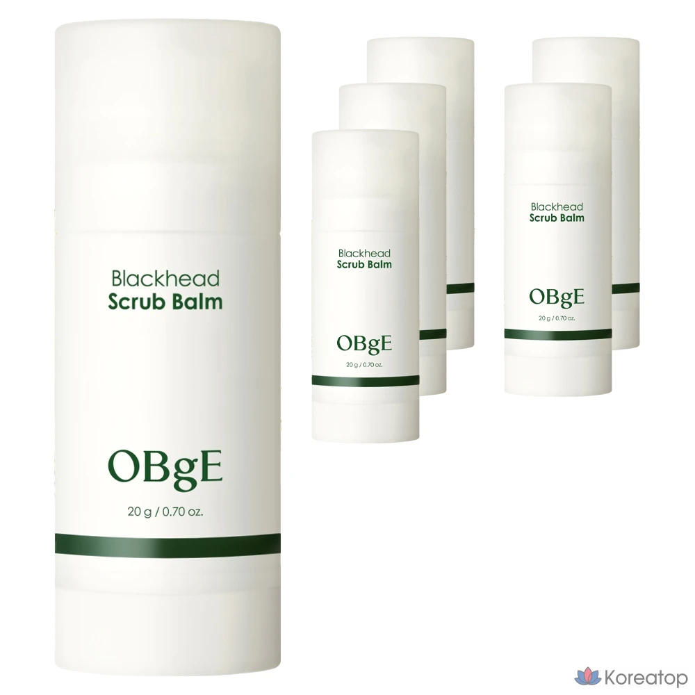 Бальзам-скраб для лица OBge от черных точек, 20 г, 1 упаковка, 6 штук