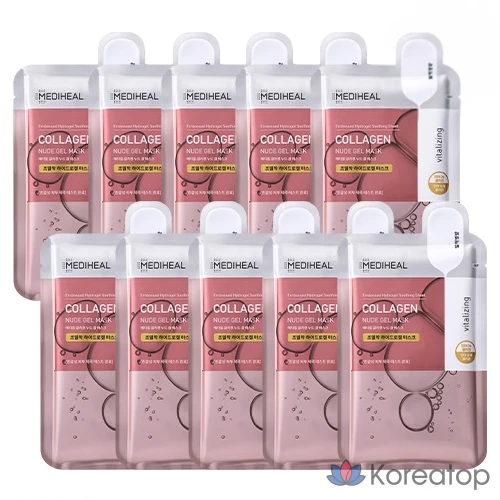 Гелевая маска Mediheal Collagen Nude, 10 штук, 1 упаковка