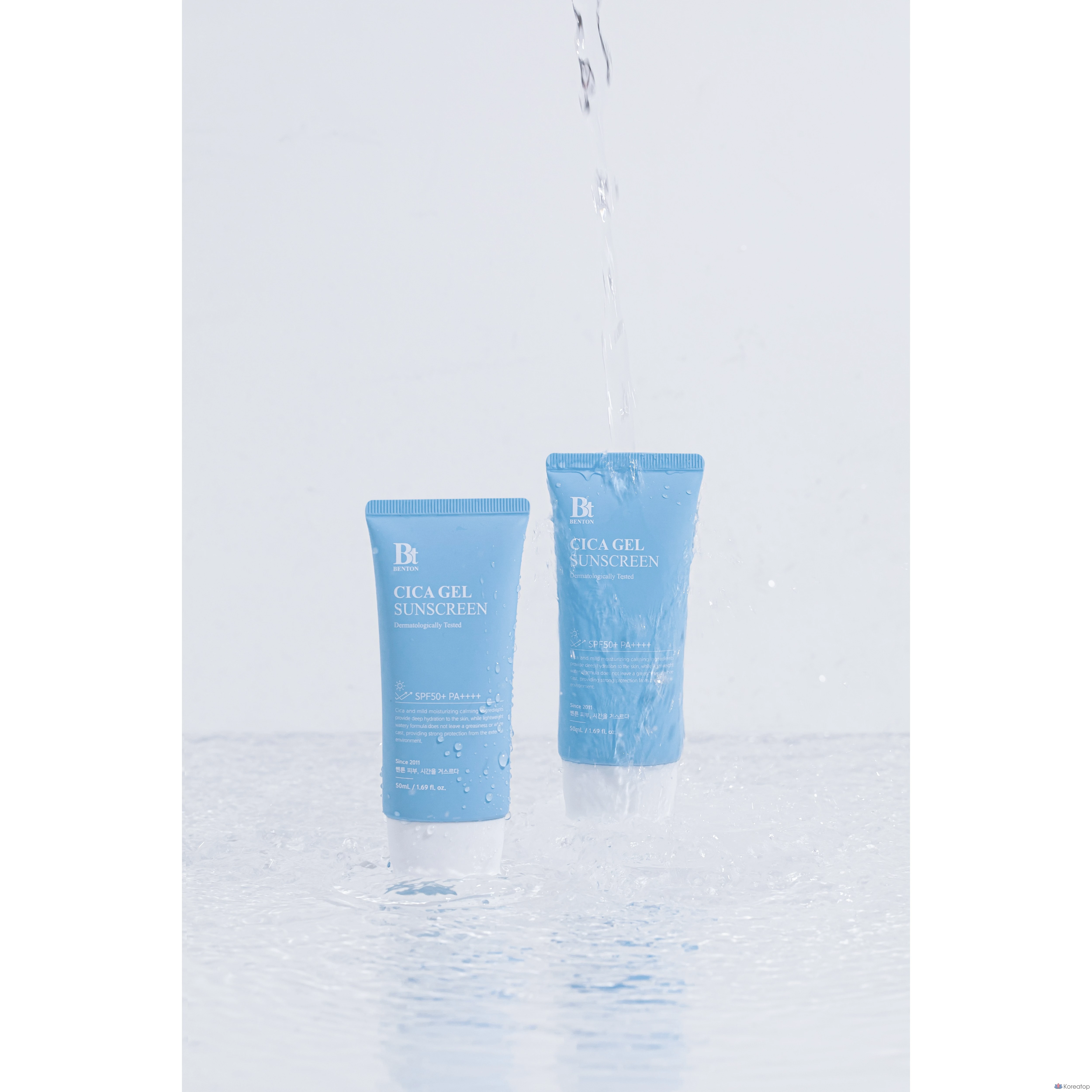 Увлажняющая солнцезащитная сыворотка Benton Cica, солнцезащитный крем SPF50+ PA++++, 50 мл, 1 шт.