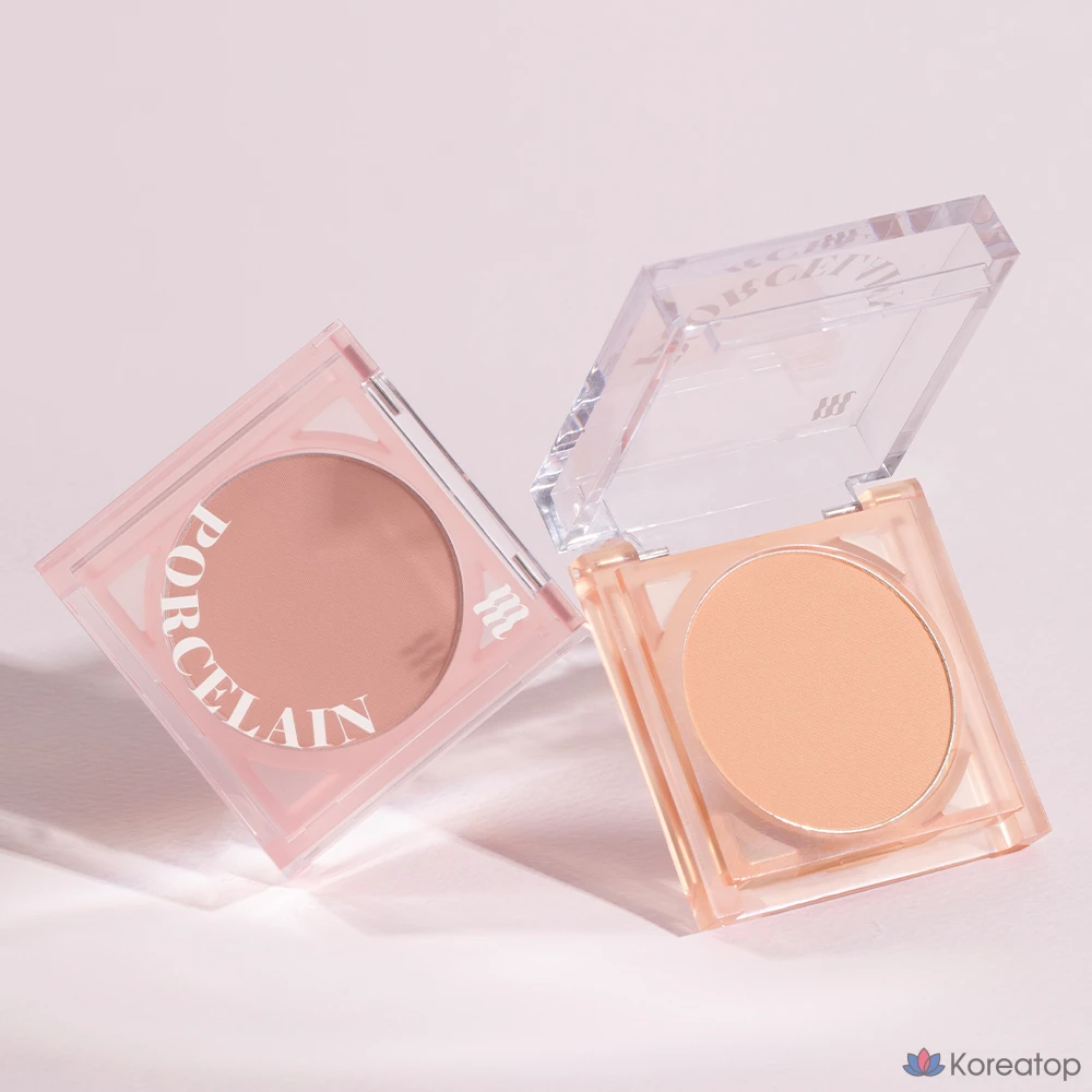 Румяна MERZY Porcelain Cheek Blusher 4,2 г, оттенок Stunning Coral, 1 шт., фото 4