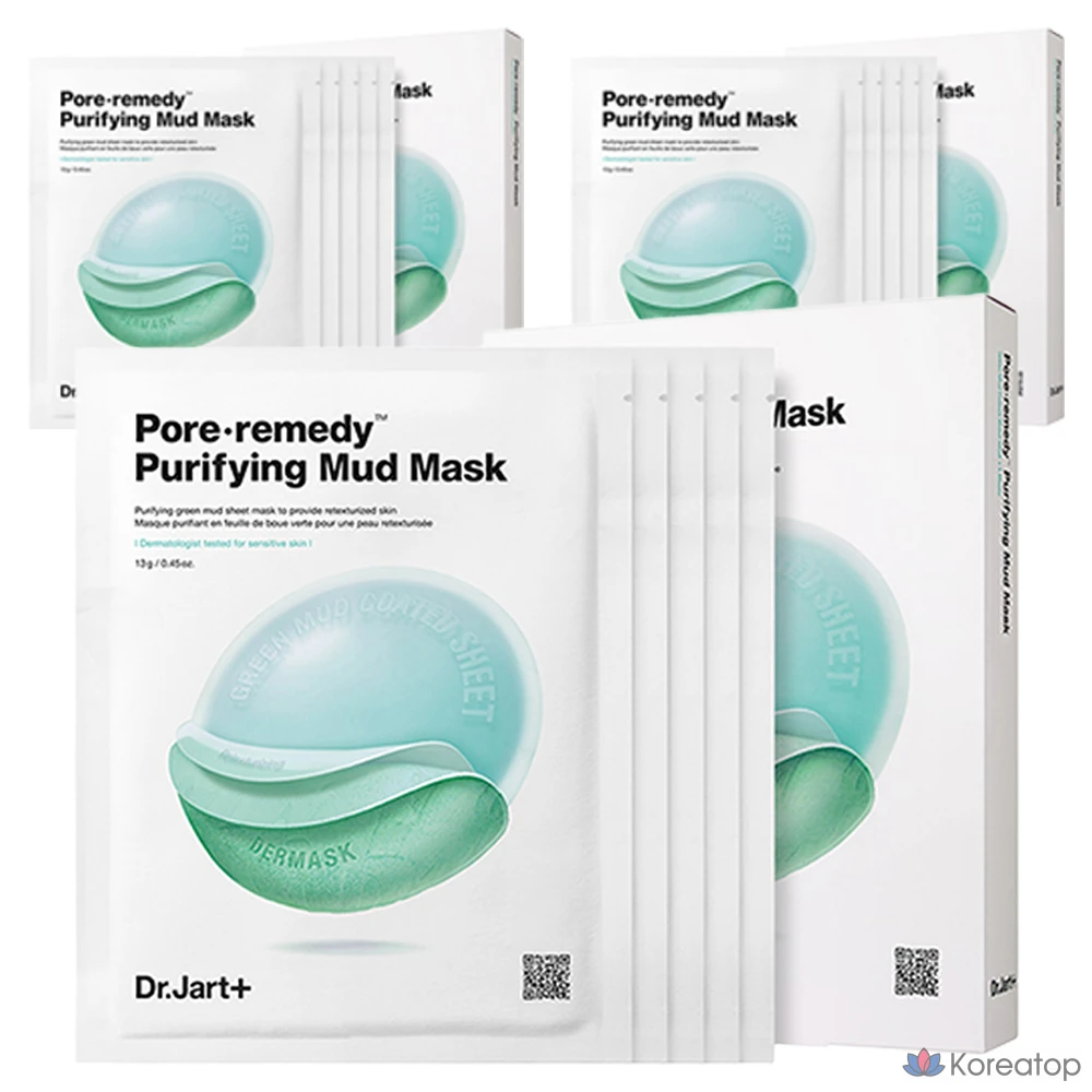 Очищающая грязевая маска для пор Dr. Jart+ Pore Remedy, 1 упаковка, 15 штук