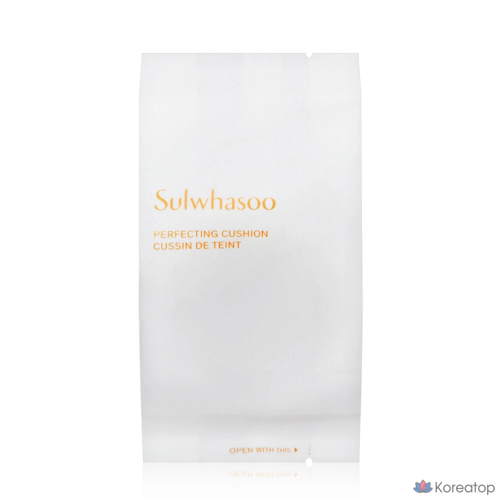 Тональный крем-кушон Sulwhasoo Perfecting Cushion + сменный блок New Renewal, № 21N1, бежевый, 1 шт.