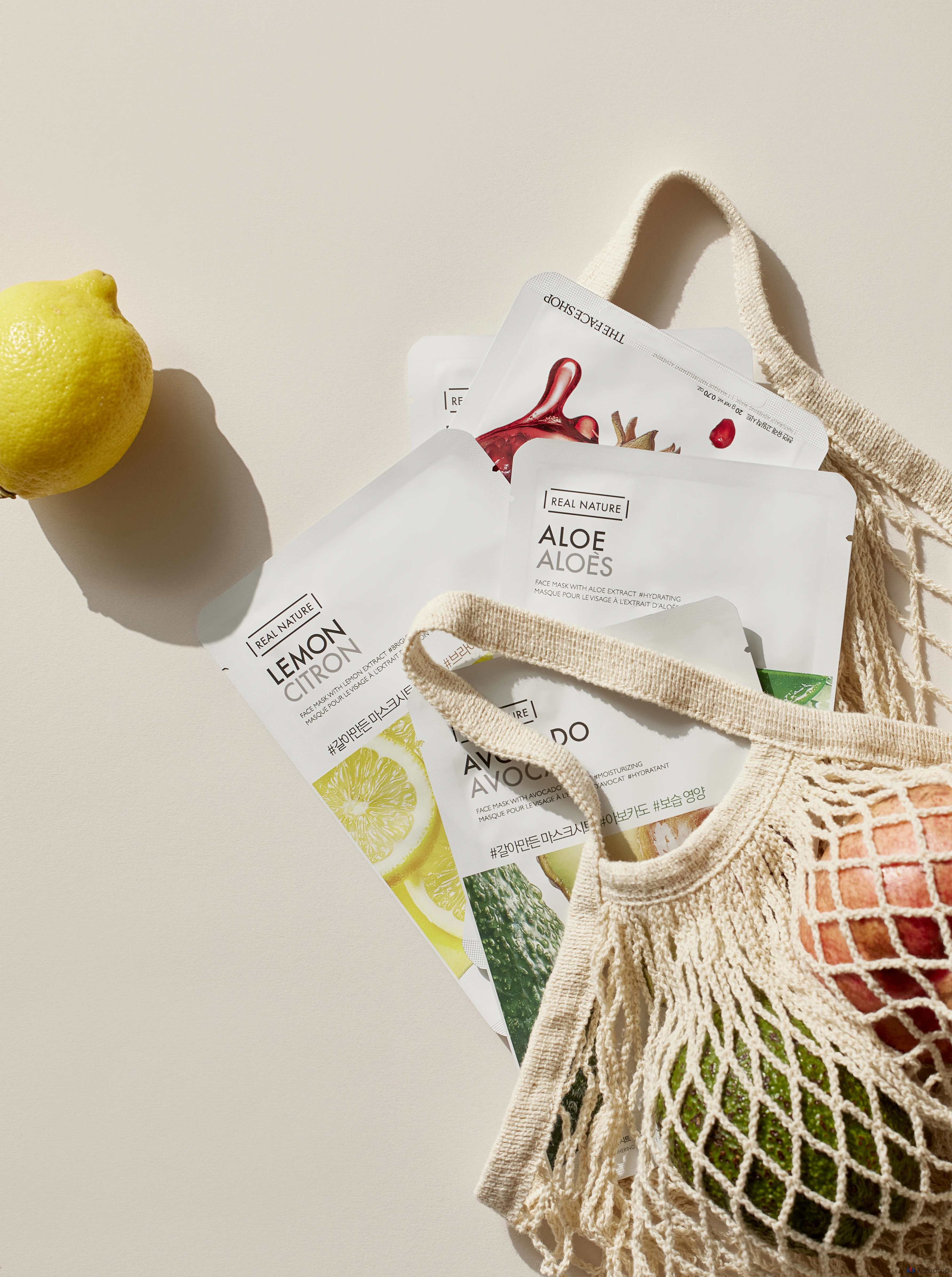 Тканевая маска для лица The Face Shop Grinded Mask Sheet Lemon, 20 шт., фото 3