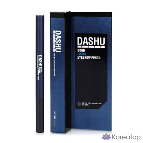 Карандаш для бровей DASHU Men's Good Looks, Натуральный серый, 1 шт.