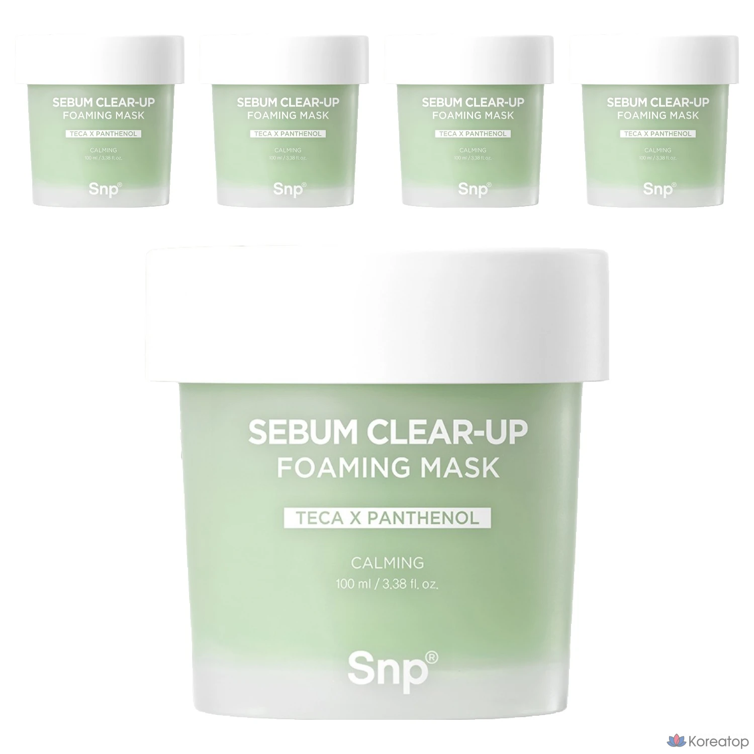 Пенная маска для лица SNP Fiji Ssokssok, 100 мл, 1 упаковка, 5 штук.