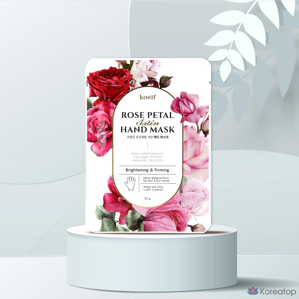 Атласная маска для рук Koelf Rose Petal, 2 шт., 16 г, 1 шт.