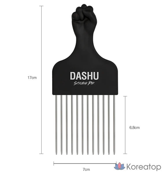 Расческа-помада DASHU Classic Styling Pick Pomade Comb, разные цвета, 1 шт.