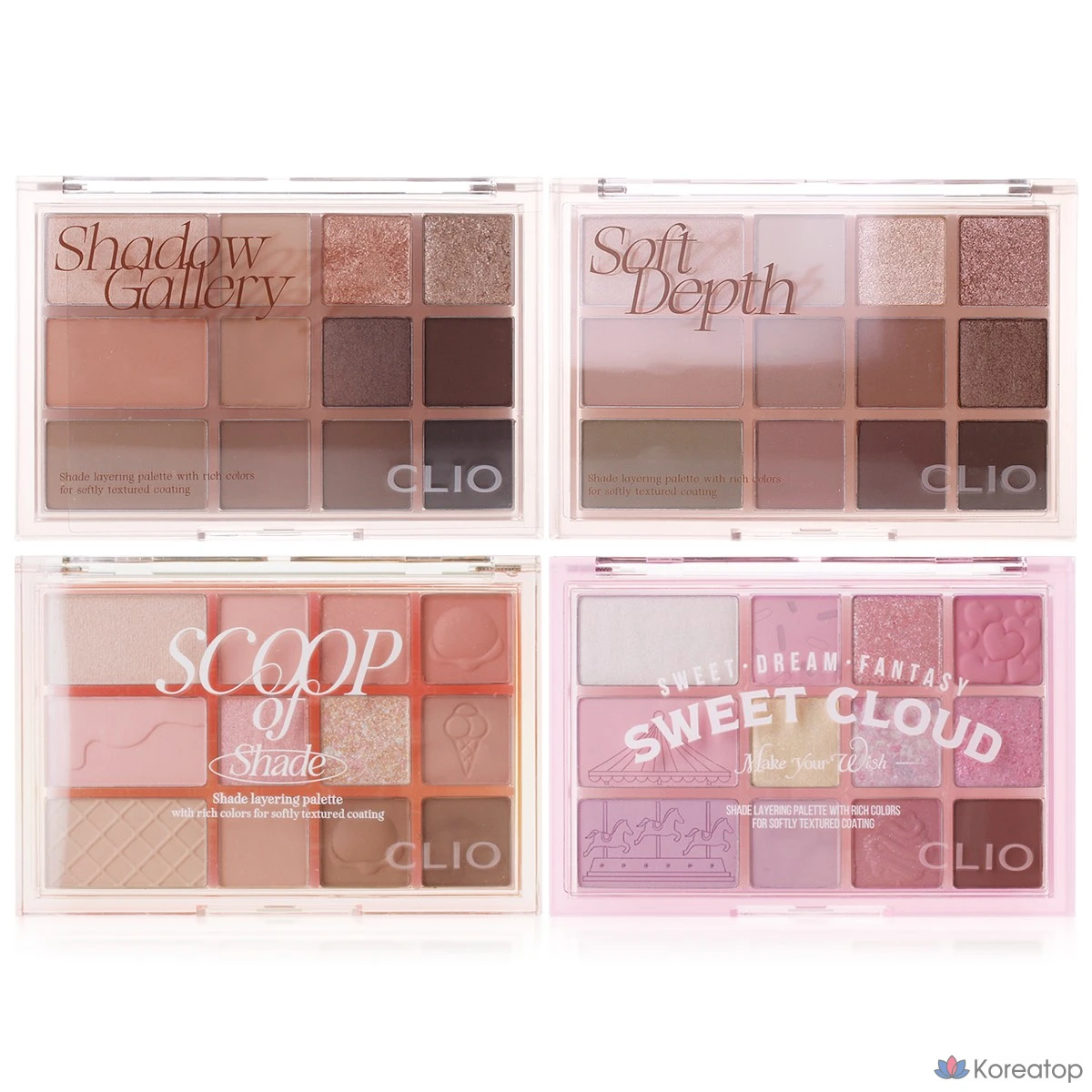 Палитра теней и оттенков Clio, 05 Cotton Candy Land, 1 шт.