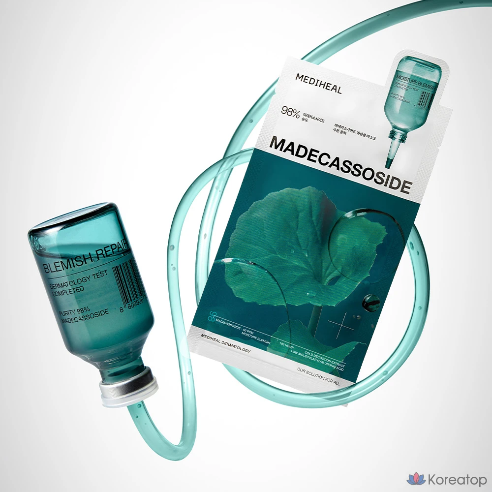 Тканевая маска для лица MEDIHEAL Madecassoside Essential Mask Trace Repair, 20 шт., фото 3