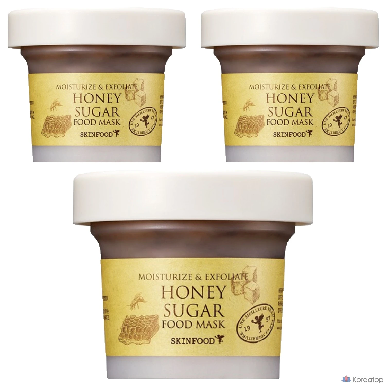 Маска для лица Skinfood Honey Sugar Food Mask, 120 г, 1 упаковка, 3 штуки