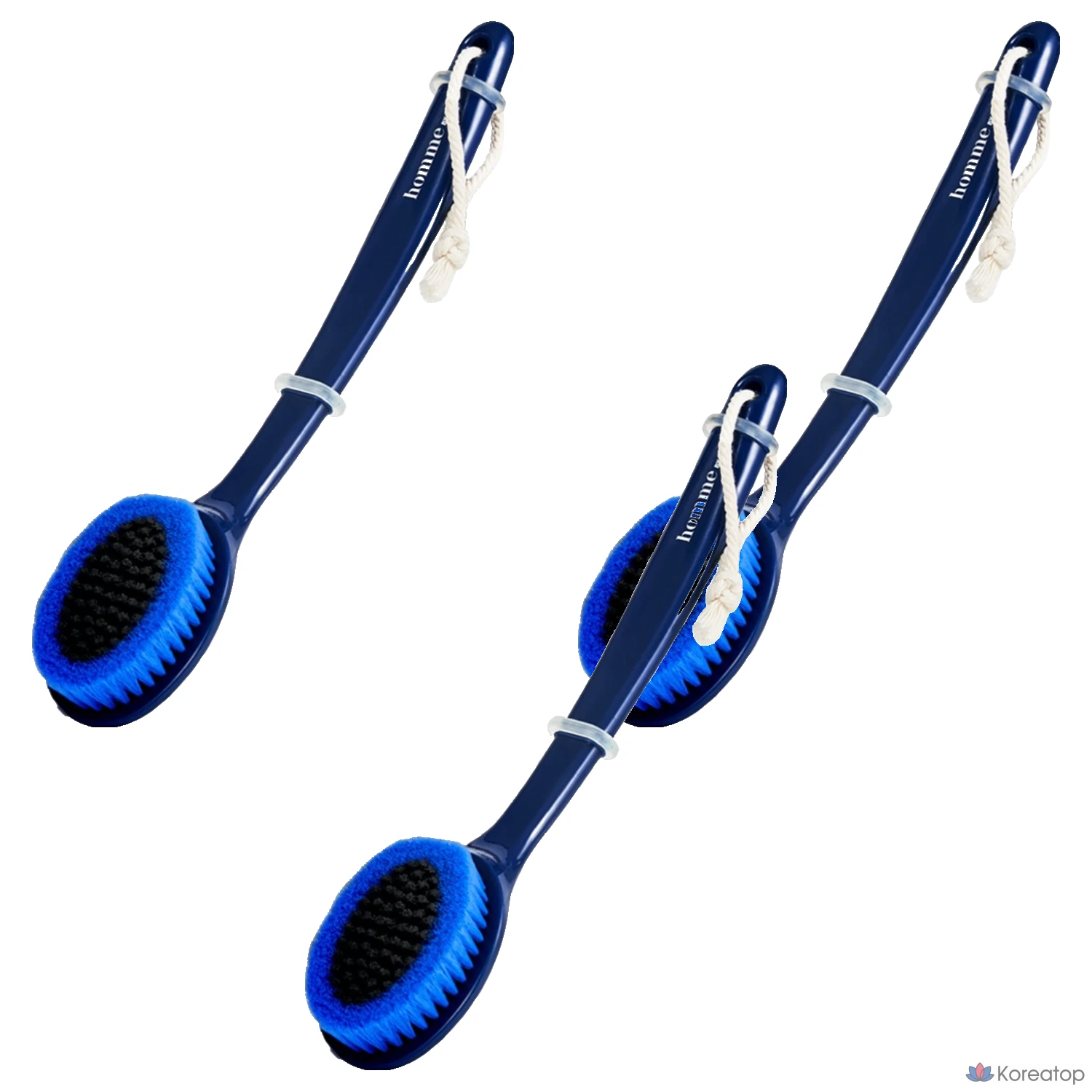Универсальная щетка для тела Akei Derma+ Homme, темно-синяя, 1 шт., 3 шт.