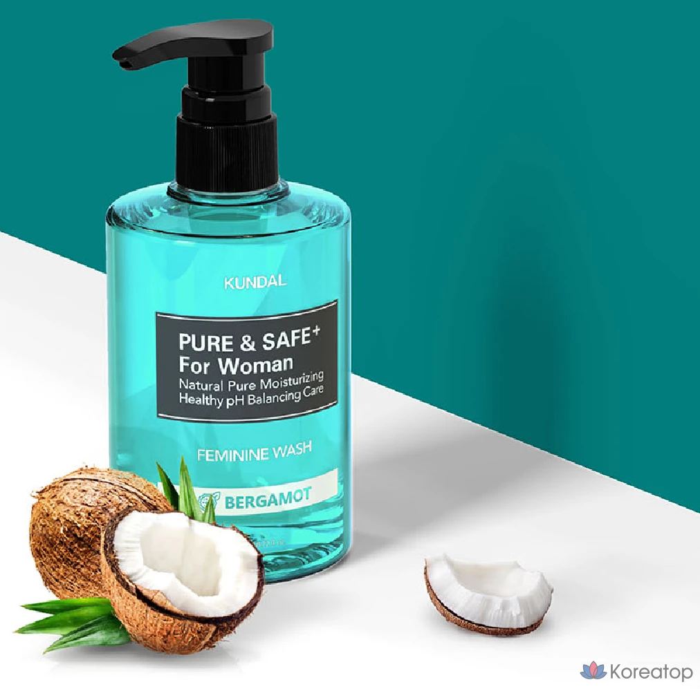 Гель для интимной гигиены Kundal Pure &amp; Safe, аромат бергамота, 300 мл, 1 шт.